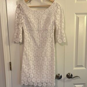 Lilly Pulitzer White Floral Lace Dress